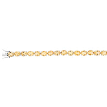 Load image into Gallery viewer, 40 Carat Citrine Tennis Bracelet Set in Sterling Silver