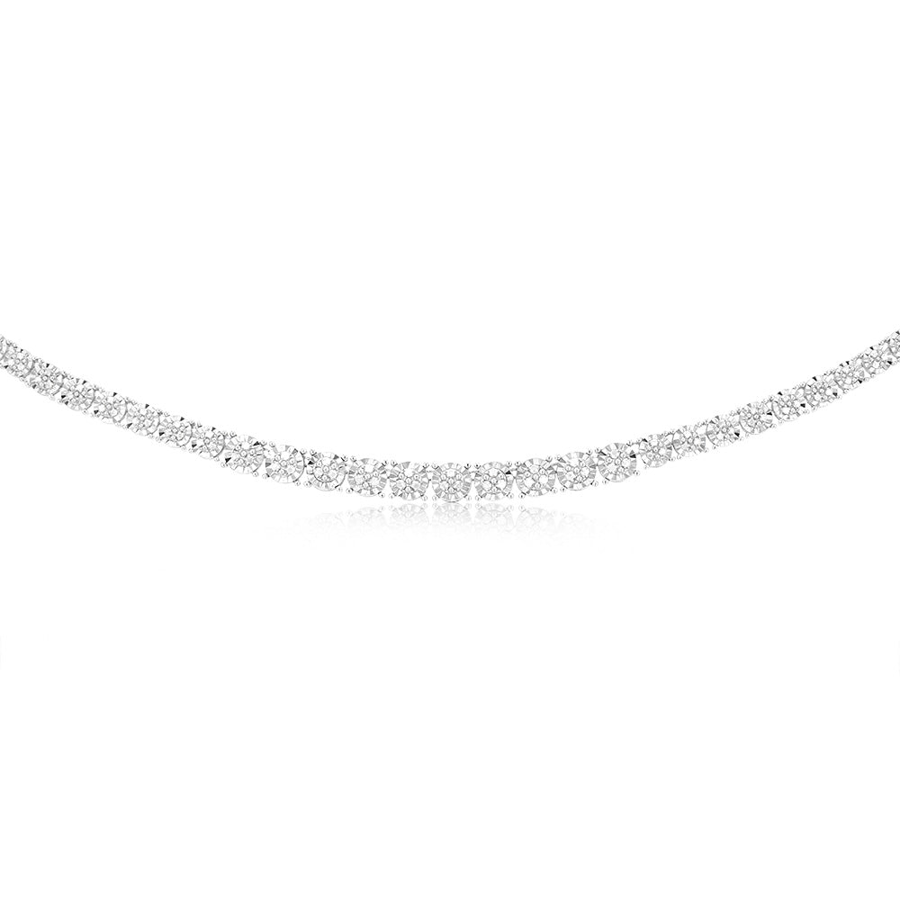 1.1 Carat Diamond Chain in Sterling Silver