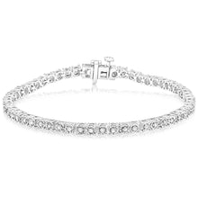 Load image into Gallery viewer, Sterling Silver 0.45 Carat Diamond 18cm Tennis Bracelet with Brilliant Cut Diamonds