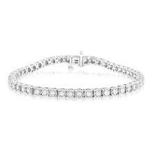 Load image into Gallery viewer, Sterling Silver 0.95 Carat  Diamond 18cm Tennis Bracelet with Brilliant Cut Diamonds