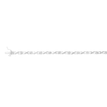 Load image into Gallery viewer, Sterling Silver 18cm Diamond Infinity Bracelet with 63 Diamonds