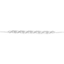 Load image into Gallery viewer, Sterling Silver 1/10 Carat Diamond Infinity Slider Bracelet