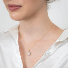 Load image into Gallery viewer, Gold Plated Sterling Silver 1/10 Carat Diamonds Pendant on 46cm Chain