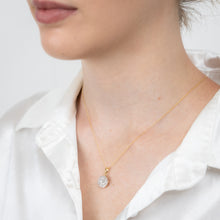 Load image into Gallery viewer, Gold Plated Sterling Silver 1/10 Carat Diamonds Pendant on 46cm Chain