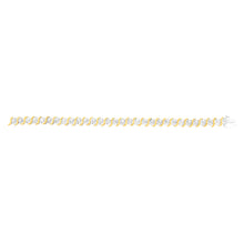 Load image into Gallery viewer, Gold plated Sterling Silver 1 Carat Natural Diamond Bracelet