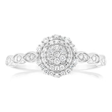 Load image into Gallery viewer, Luminesce Lab Grown Diamond Silver 1/4 Carat Dress Ring