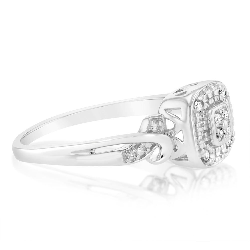 Luminesce Lab Grown Diamond Ring in Sterling Silver