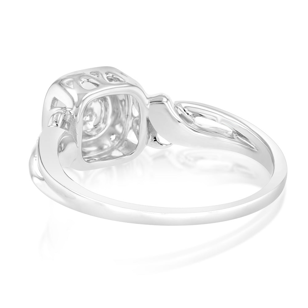 Luminesce Lab Grown Diamond Ring in Sterling Silver