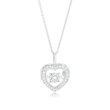 Load image into Gallery viewer, Luminesce Lab Grown 1/5 Carat Diamond Heart Pendant in Sterling Silver