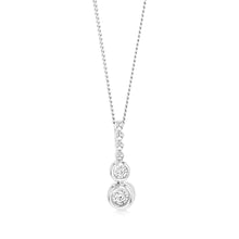 Load image into Gallery viewer, Luminesce lab Grown Sterling Silver 0.05Ct Diamond Pendant