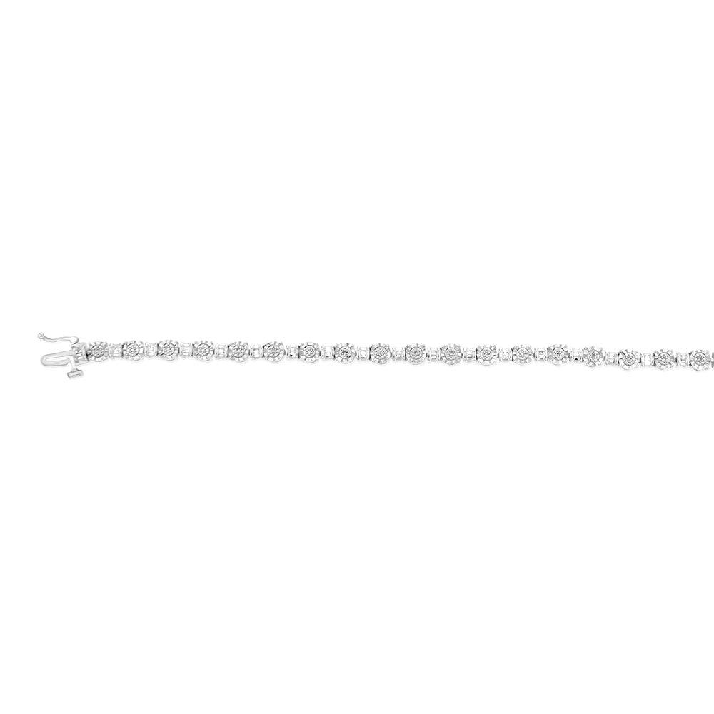 Luminesce Lab Grown 1/4 Carat Diamond Tennis Bracelet in Sterling Silver