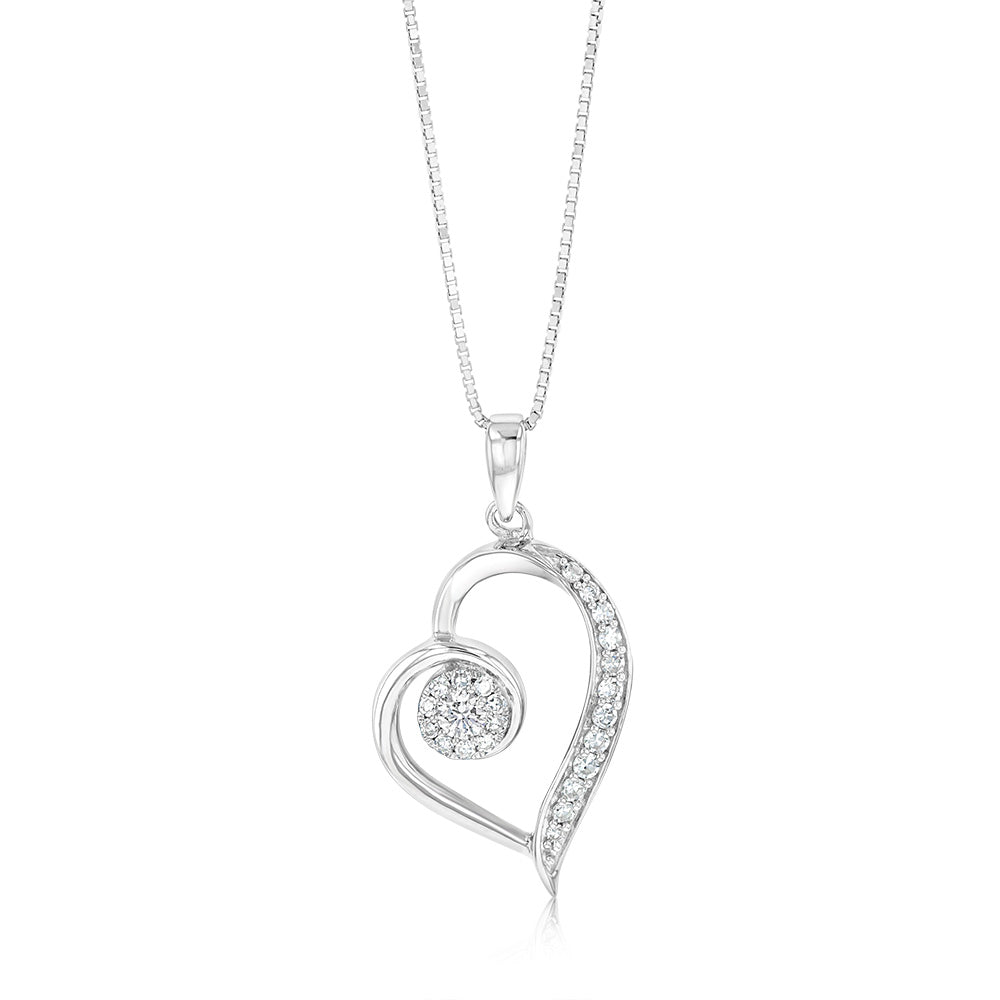 Luminesce Lab Grown 1/4 Carat Diamond Pendant in Sterling Silver