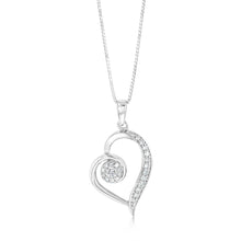 Load image into Gallery viewer, Luminesce Lab Grown 1/4 Carat Diamond Pendant in Sterling Silver