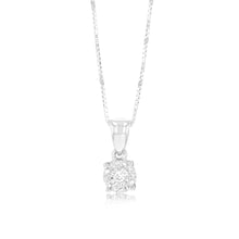 Load image into Gallery viewer, Luminesce Lab Grown Sterling Silver Pendant in 13 Diamonds