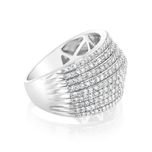 Load image into Gallery viewer, Luminesce Lab Grown 1 Carat Natural Cluster Ring in Sterling Silver