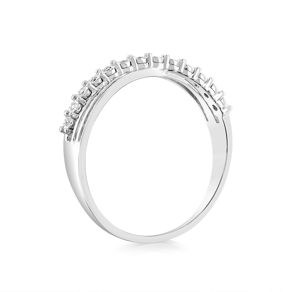 Luminesce Lab Grown 13 Diamonds Ring in Sterling Silver