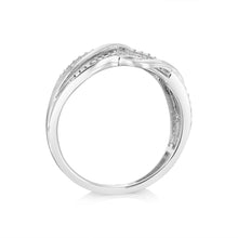 Load image into Gallery viewer, Luminesce Lab Grown 1/10 Carat Diamond Ring in Sterling Silver