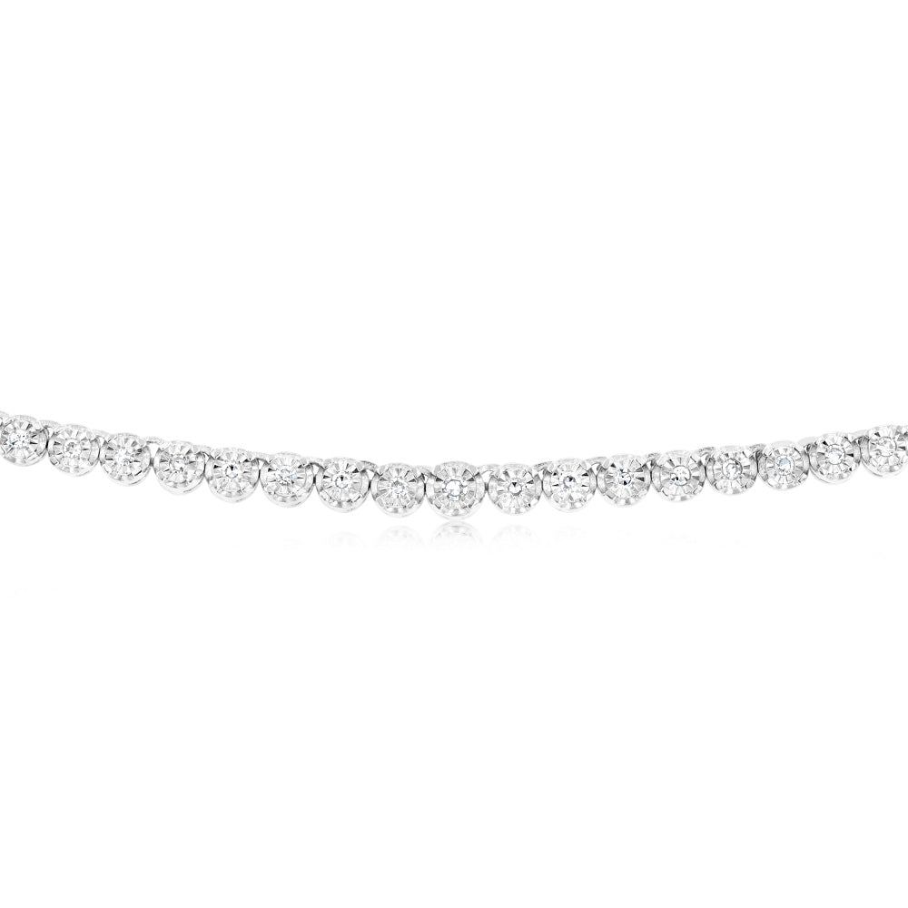 Luminesce Lab Grown 1/2 Carat Diamonds Necklace in Sterling Silver