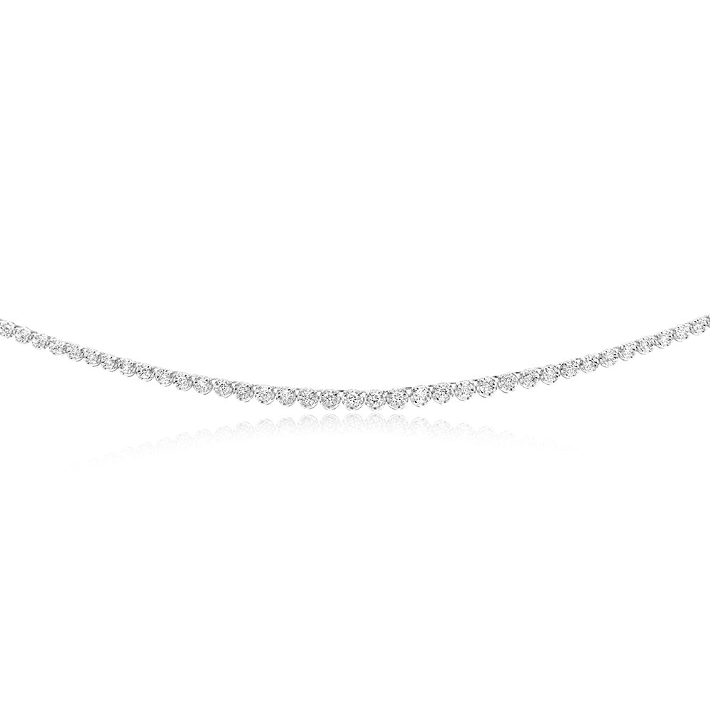 Luminesce Lab Grown 1 Carat Diamonds Necklace in Sterling Silver