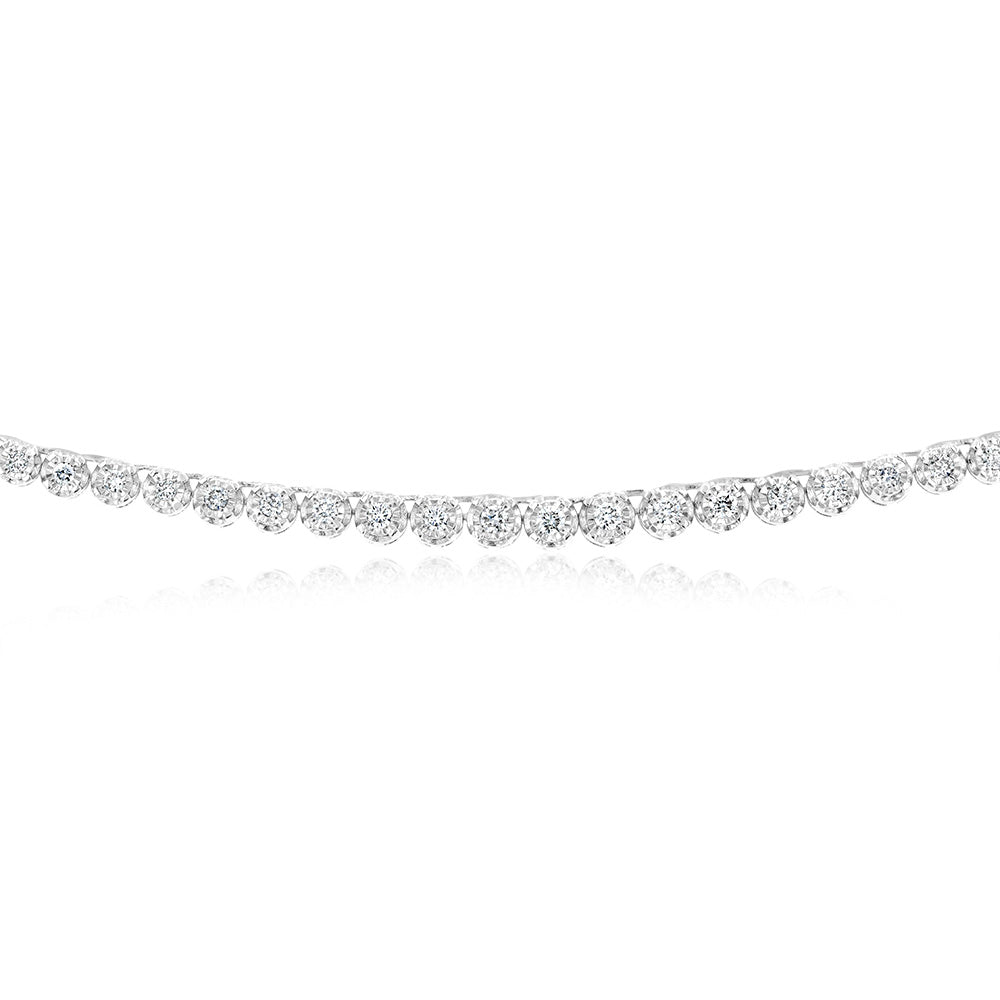 Luminesce Lab Grown 1 Carat Diamonds Necklace in Sterling Silver