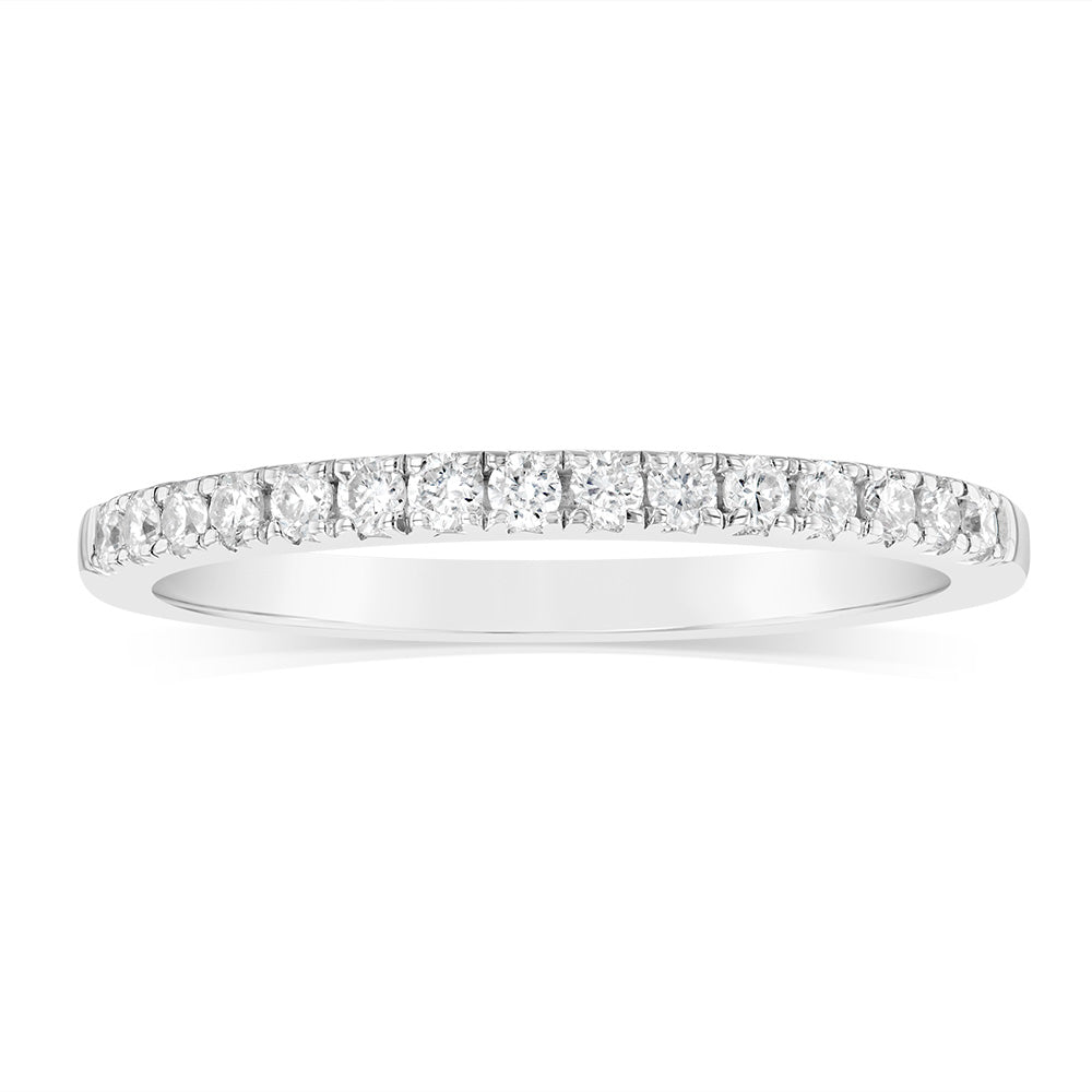 Luminesce Lab Grown 1/4 Carat Diamond Eternity Ring in Sterling Silver