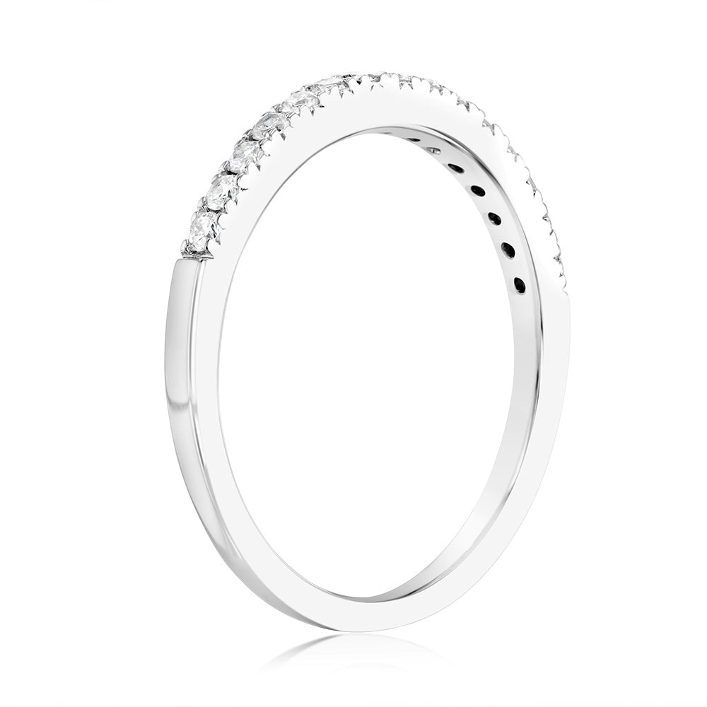 Luminesce Lab Grown 1/4 Carat Diamond Eternity Ring in Sterling Silver