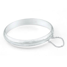 Load image into Gallery viewer, Sterling Silver Round 60mm Bangle