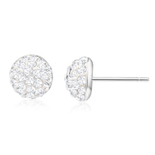 Load image into Gallery viewer, Sterling Silver CrystalDone 8mm Stud Earrings