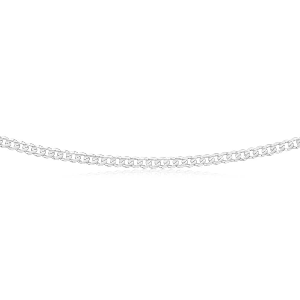 Sterling Silver 100 Gauge Diamond Cut 50cm Curb Chain