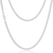 Load image into Gallery viewer, Sterling Silver 100 Gauge Diamond Cut 55cm Curb Chain