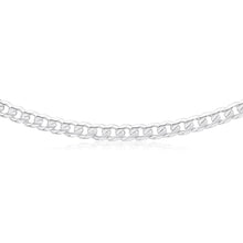 Load image into Gallery viewer, Sterling Silver Dicut Bevelled 220 Gauge 60cm Curb Chain