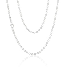 Load image into Gallery viewer, Sterling Silver Fancy Diamond Cut 45cm Chain