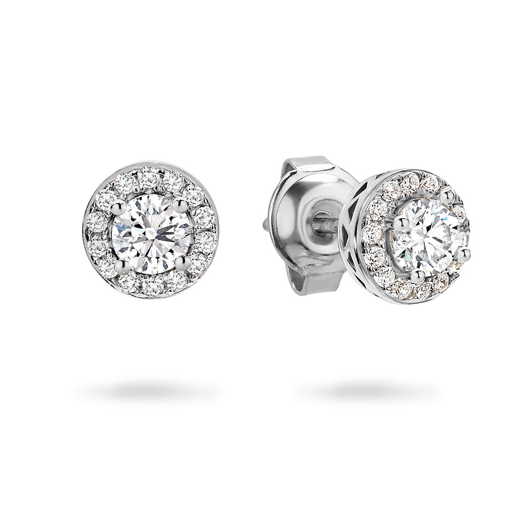 Georgini Petite Cubic Zirconia Halo Stud Earrings