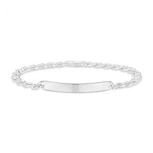 Load image into Gallery viewer, Sterling Silver 20.5cm Anchor ID Bracelet