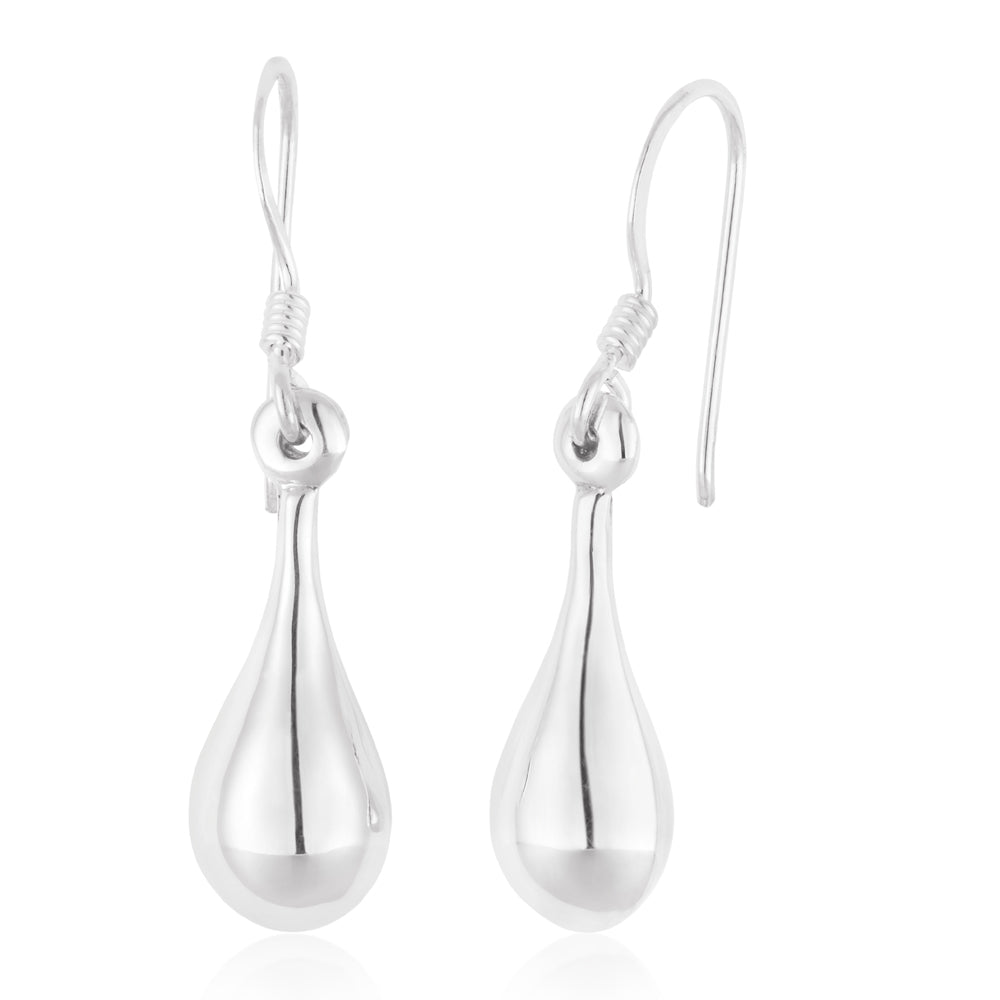 Sterling Silver 5mm Teardrop Earrings