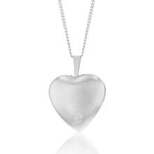 Load image into Gallery viewer, Sterling Silver Tree of Life 16mm x 21mm Heart Locket Rhodium Plated