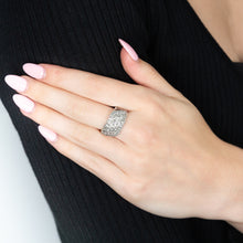 Load image into Gallery viewer, 1/5 Carat Diamond Ring with 25 Brilliant Diamonds in Sterling Silver