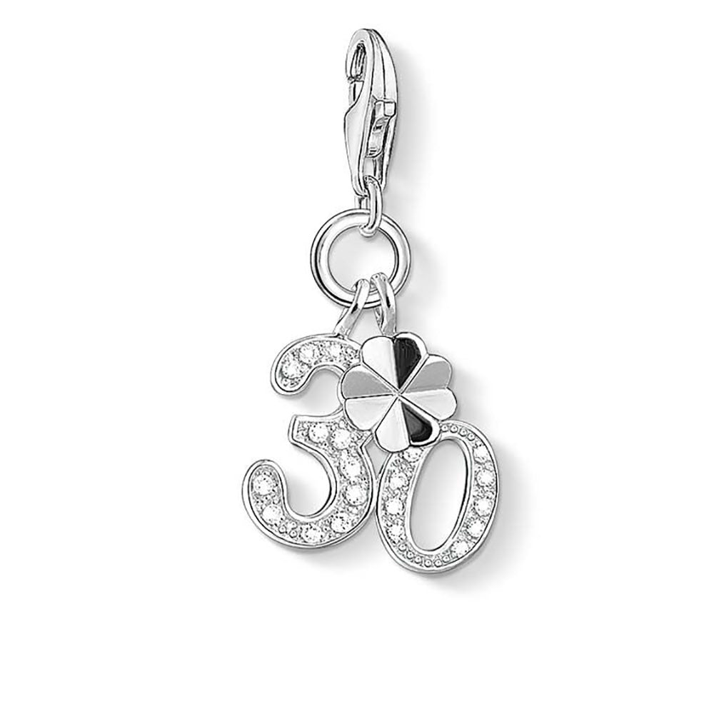 Sterling Silver Thomas Sabo Charm Club 30 Zirconia