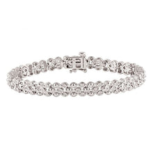 Load image into Gallery viewer, 1/2 Carat Diamond 18.5cm Bracelet in Sterling Silver