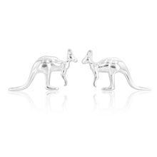 Load image into Gallery viewer, Sterling Silver Kangaroo Stud Earrings