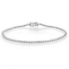 Load image into Gallery viewer, 1/4 Carat Luminesce Lab Grown Diamond Silver Tennis Bracelet Length 17.5cm