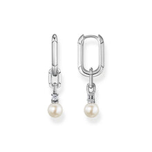 Load image into Gallery viewer, Thomas Sabo Heritage Sterling Silver Hinged Fresh Water Pearl Drop Earrings