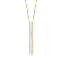 Load image into Gallery viewer, Thomas Sabo Heritage Gold Plated Sterling Silver CZ Bar on 40-45cm Chain