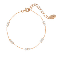 Load image into Gallery viewer, Georgini Noel Nights Rose Gold Plated Sterling Silver Snow Drop Bracelet