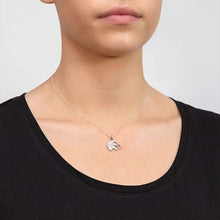 Load image into Gallery viewer, Sterling Silver Cubic Zirconia On Elephant Charm Pendant