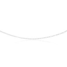 Load image into Gallery viewer, Sterling Silver Double Strand Figaro 45cm Chain