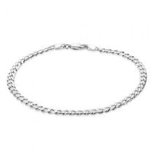 Load image into Gallery viewer, Sterling Silver Curb 100Gauge 19cm Bracelet