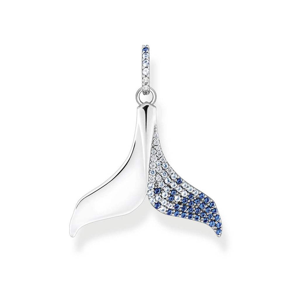 Thomas Sabo Dolphin Tail Zirconia Sterling Silver Pendant