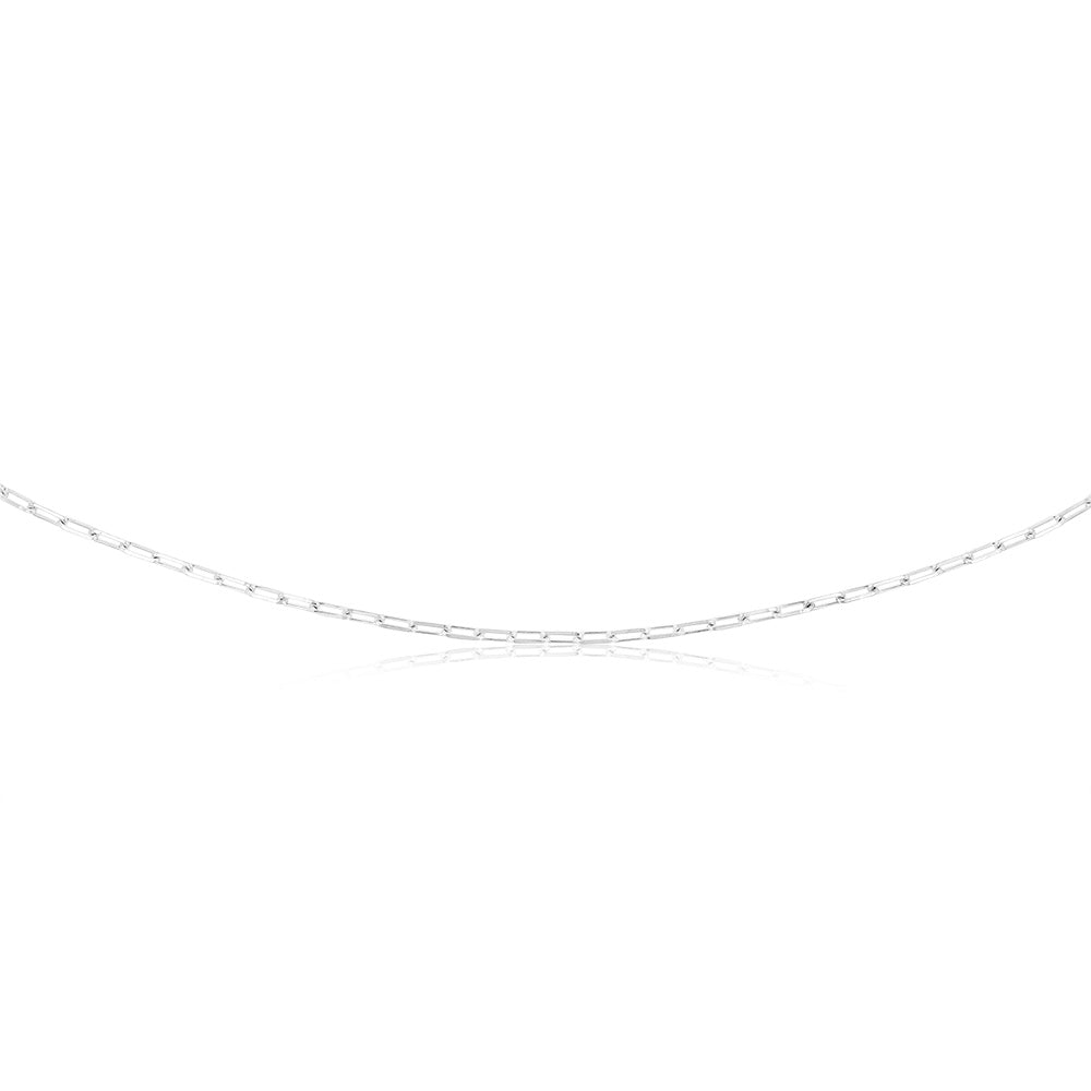 Sterling Silver Paperclip 45cm Chain