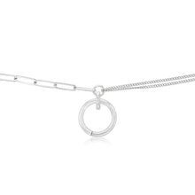 Load image into Gallery viewer, Sterling Silver Circle Of Life Pendnt On 42+3cm Fancy Chain